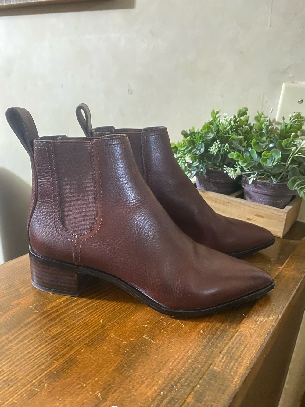 Loeffler Randall Nellie Chelsea Ankle Boot Women’s Sz 7.5 Shoe Espresso Brown